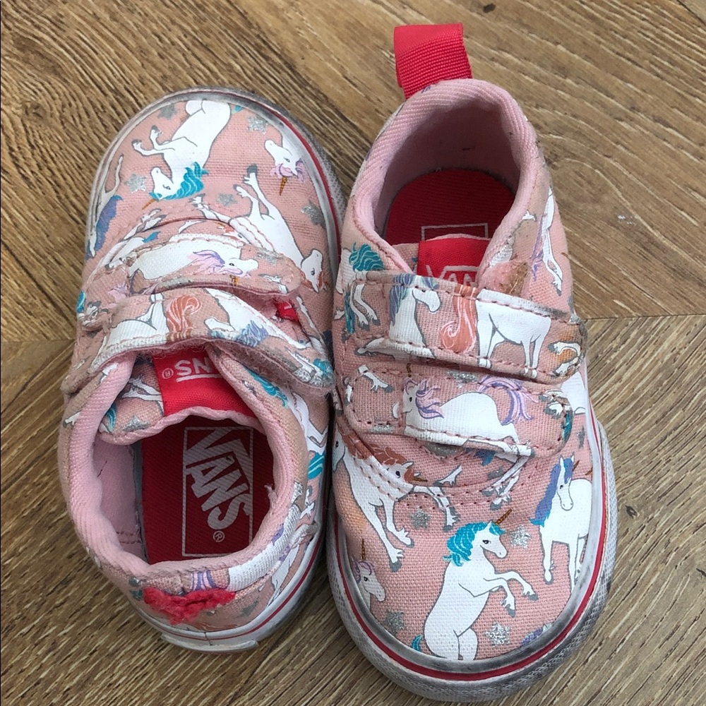Vans Kids Pink Unicorn Size 4 Toddler